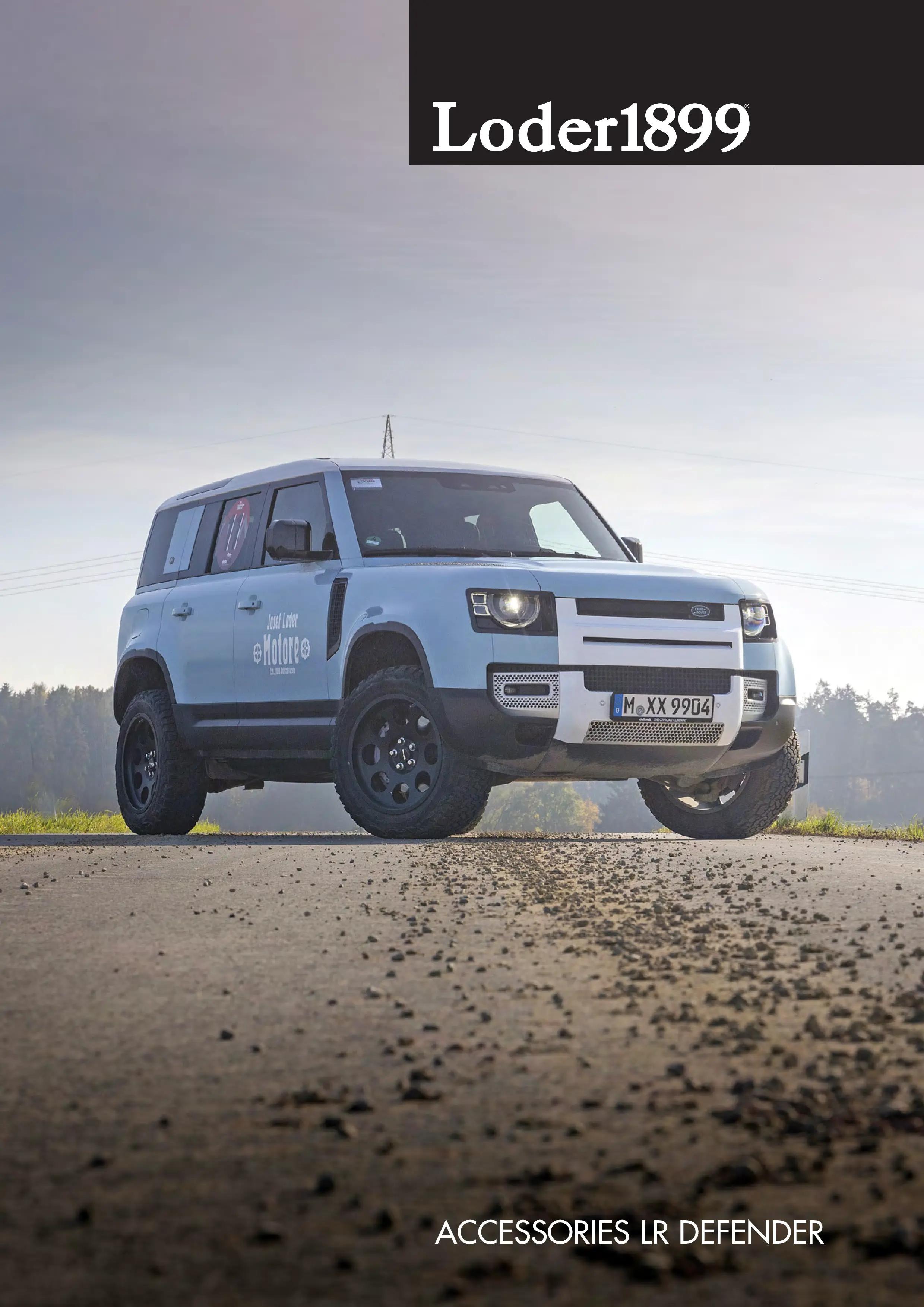 Der Loder1899 Produktkatalog für den Land Rover Defender